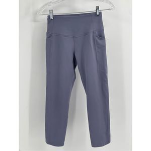 Zella Legging Cropped Women Size XS‎ Lavender Pockets